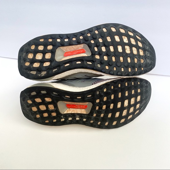 Adidas DNA 4.0 ultraboost ombre orange gray black knit lace up athletic shoes - Picture 7 of 8